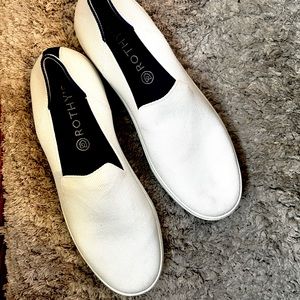 Rothy’s “The Original Slip on Sneaker” bright white sz 11